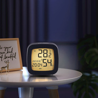 Horloge de bureau numérique LCD multifonctionnelle Reloj Température et humidité Hygrothermographe Réveil de table numérique