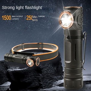 Linterna de Pesca Magnética Recargable por USB, de Alta Potencia, con Batería 18650, Linterna LED Táctica para Camping, Linterna Frontal - Product Image 4