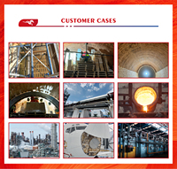 Brique réfractaire à haute teneur en alumine 1580-1770°C SK35 SK36 SK37 SK38 pour revêtement de four à soufflerie chaude