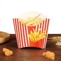 Conteneur alimentaire en papier personnalisé en gros avec logo, boîte à frites jetable écologique pour les restaurants de hamburgers