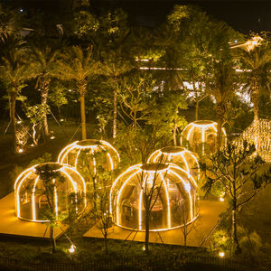 Dôme géodésique transparent en PC pour événements extérieurs, monocouche, toutes saisons, diamètre 6,2x3,8m, écologique, pour glamping, à <span class=keywords><strong>vendre</strong></span> - Product Image 4