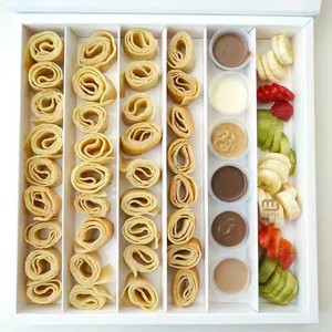 Crepes personalizados cone de papel embalagem descartável tirar churros caixa batatas fritas embalagem sorvete bolha waffle papel titular - Product Image 2