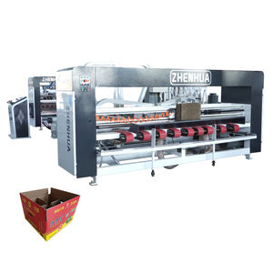 QZD Eenvoudig te bedienen vouwlijmmachine, golfkartonnen doosvormmachine, instelbare snelheid kartonnen lijmmachine - Product Image 1