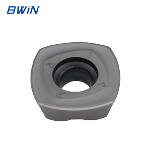 SDMT120512 SDMT150512 Plaquette de fraisage à alimentation élevée en carbure monobloc revêtue PVD, fraise à <span class=keywords><strong>face</strong></span> indexable pour l'ébavurage de l'acier - Product Image 1