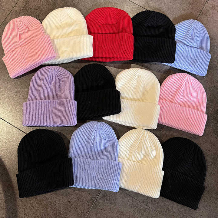 2024 New Arrival Custom Logo Cute Embroidered Knit Hat High Quality