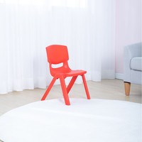 Chaise d'école maternelle empilable pour enfants, en plastique E0 épaissi, dossier ergonomique, imperméable, gain de place, haute résistance