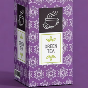 Caja de té ecológica morada, caja de regalo artesanal, se pueden aceptar pedidos de té personalizados - Product Image 1