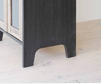 Buffet moderne multifonctionnel en bois à 3 portes et 3 étagères, armoire de rangement pour salle à manger et hôtel, OEM
