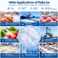 Machine à glace en flocons industrielle de 10 tonnes pour crevettes et fruits de mer, compresseur Bitzer, livraison rapide