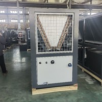 Unité de réfrigération à eau froide refroidie par air industriel 10RT à haute efficacité noyau de moteur de pompe de refroidissement de type boîte à économie d'énergie