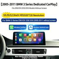 Autoradio avec grand écran 10,25/12,3 pouces, système Linux, CarPlay, WiFi, GPS, prise en charge vidéo 4K pour BMW E90/E91 2006-2012