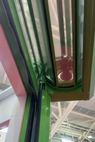 Porte à enroulement motorisée en PVC à persiennes, finition industrielle, pour usage commercial intérieur/extérieur