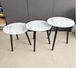<span class=keywords><strong>Tavolino</strong></span> da Caffè Moderno Minimalista <span class=keywords><strong>con</strong></span> Struttura in Metallo e Piano in Legno <span class=keywords><strong>con</strong></span> Vano Portaoggetti per Soggiorno, Set di Arredamento per la Casa - Product Image 6