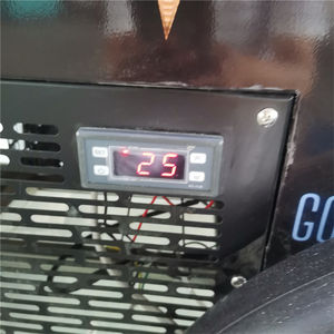 2023 yeni çıkış dondurma otomatı ekran makinesi sepeti dondurucu durumda 12 tavalar buzlu şeker dondurma arabası - Product Image 6