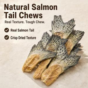 Golosinas para Perros de Cola de Salmón Liofilizada al por Mayor, Altas en Proteínas, Sin Granos, para Entrenamiento de Cachorros, Naturales y Sin Aditivos - Product Image 5