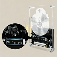 Reproductor de CD con Marco Transparente, Reproducción de Doble Función, Sistema de Audio Portátil para Sala de Estar Moderna