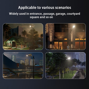 Lampadaire solaire LED étanche IP66 avec télécommande et détecteur de mouvement intégré pour l'éclairage routier et l'ingénierie routière - Product Image 5