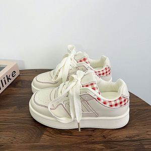 Baskets plateforme tendance, blanc classique, chaussures polyvalentes pour le quotidien printemps-été - Product Image 6