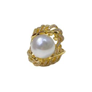 10604 Accesorios de Perlas DIY, Soporte de Anillo de Plata S925 para Perlas de 10-13 mm, Soporte de Plata Moderno para Anillos, Componentes para Joyería - Product Image 5