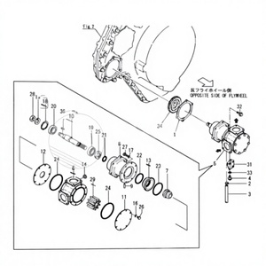 Nouvelles pièces de rechange pour moteur in-bord TAIWAN SUNITY High Suppliers OEM 126660-42150 6HA2M 6HA2M-DTE, arbre de pompe à eau, certifié ISO9001 - Product Image 1