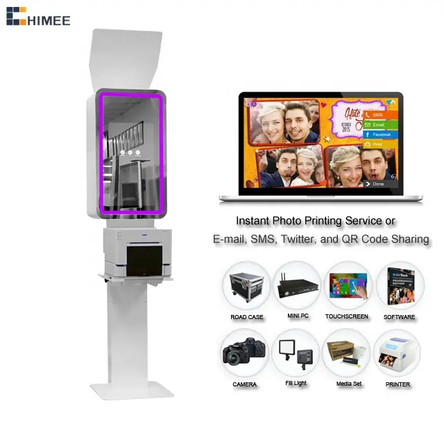 Mirror Photo Booth for Sale, Photo Booth with Printer Camera Software