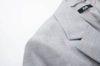 Blazer wanita elegan, Blazer wanita gaya wanita, warna Solid, mantel penutup kancing tunggal, setelan modis, metode tenun
