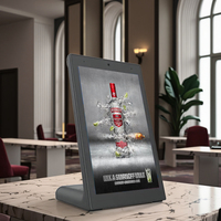 Tablette Android à écran tactile capacitif en forme de L RK3128 de 10 pouces pour équipement de publicité de commande de table libre-service de restaurant