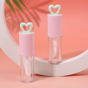 Xách tay đáng yêu 7ml hình trái tim Nắp Lip men Ống trang điểm Lip Gloss container rỗng Ống son môi - Product Image 1