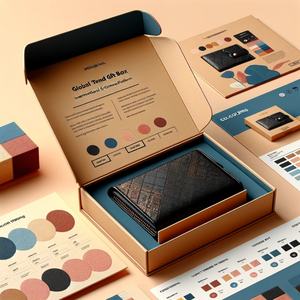Customize Printing Boxes Product <b>Gift</b> <b>Box</b> Die Cut Bote Cadeau Biodegradable Packaging Luxury Business Men Wallet Sets <b>Gift</b> <b>Box</b> - Product Image 5