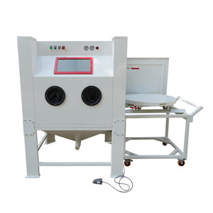 High Durability Manual Suction <b>Sandblasting</b> Cabinet Wheel Surface Finishing Machine With Motor-Driven High Productivity - Product Image 2