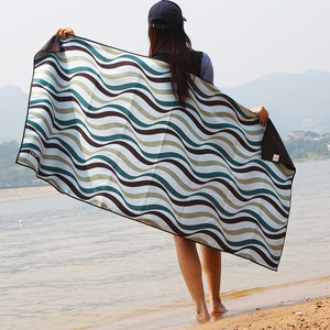 Tùy Chỉnh In Sợi Nhỏ Cát Miễn Phí Bơi Mùa Hè Phụ Nữ Phổ Biến Lớn Nhanh Chóng Khô Tái Chế Bãi Biển Khăn - Product Image 1