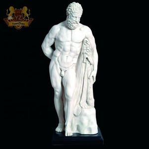 Estatua de Hércules Farnese de mármol grande, figura de <span class=keywords><strong>Dios</strong></span> griego occidental de tamaño real, escultura de diseño Natural para exteriores, tamaño personalizado a la venta - Product Image 1