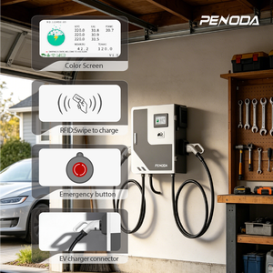 Chargeur rapide DC Penoda GBT CCS2 double pistolet 20-40kW, station de recharge pour véhicules électriques, nouveau système de facturation intelligent OCPP1.6J - Product Image 3