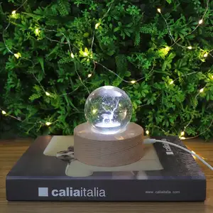 Новая стильная музыкальная шкатулка 3D Хрустальный ночник украшение Светодиодная лампа для подруги