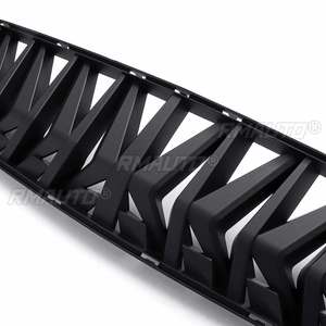 ABS Black Grille <b>for</b> Ford Mustang 2015 2016 2017 Front <b>Mesh</b> <b>Grill</b> With White LED Light - Product Image 5