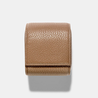 Rouleau de Montre Unique Langqin Style Voyage Personnalisé 1 Fente Carré en Cuir PU Étui de Rangement avec Design Spécial