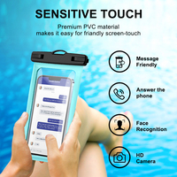 Étui de téléphone étanche en PVC IP68, pochette pour téléphone portable pour les voyages, la natation, la plage