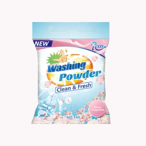 Best Quality Packing Designs 3kg Active Matter 6% Detergent Washing Powder
