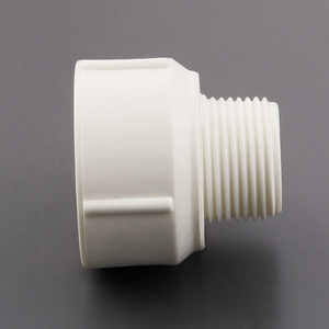 La produzione può essere personalizzata e rispettosa dell'ambiente <span class=keywords><strong>raccordi</strong></span> per tubi <span class=keywords><strong>in</strong></span> <span class=keywords><strong>pvc</strong></span> con riduttore filettato maschio-femmina giunto incrociato - Product Image 4