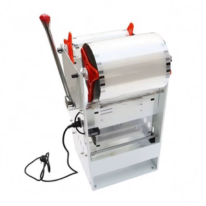 Machine de scellage semi-automatique à plateau pour film en rouleau, idéale pour l'emballage rapide des plats à emporter – Vente chaude directe usine - Product Image 1