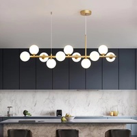 Nouveau Style chinois lumière luxe Villa américaine moderne mode salle à manger escalier Shandlier lustre boule