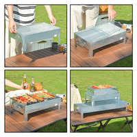 Barbecue et réchaud pliants portables pour camping en extérieur, grille de cuisson en tôle, vente en gros d'usine, fours de rôtissage