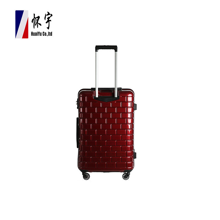 Prix usine Mode Personnalisé Rouge Blanc Coquille Fille Voyage Valise Bagages