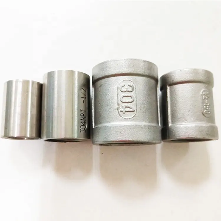 Stainless Steel SS304/316/201 Casting Socket Banded Pipa Fitting NPT Threaded Puting Susu