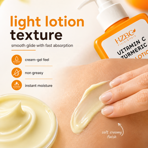 Lotion corporelle OEM ODM Vitamine C + Curcuma - <span class=keywords><strong>Correcteur</strong></span> de taches brunes pour un teint uniforme, riche en antioxydants, hydratation intense - Product Image 4