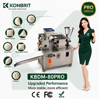 KONBRIT 80 PRO Machine automatique commerciale pour la fabrication de raviolis, samosas, empanadas, momos avec moules interchangeables
