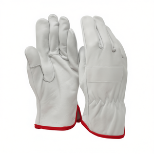 Guantes de cuero de vaca con textura granulada, talla 10, resistentes a cortes, para uso en logística y almacenes. - Product Image 2