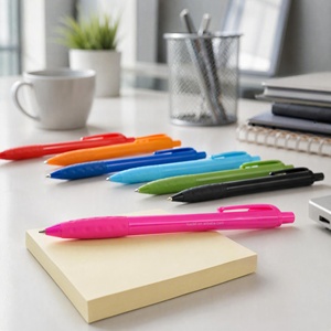 Bolígrafo Retráctil de Plástico Personalizado y Económico con Logotipo Impreso en UV de 1.0 mm, para Eventos Corporativos, Ferias Comerciales, Regalo - Product Image 6