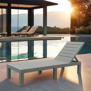 Moderno al aire libre de inyección de plástico PP Chaise Lounge Chair Durable Ocio Tumbona Patio Piscina Hoteles Playa - Product Image 2