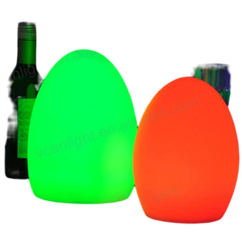 LED 점화를 가진 실내 플라스틱 계란 모양 램프